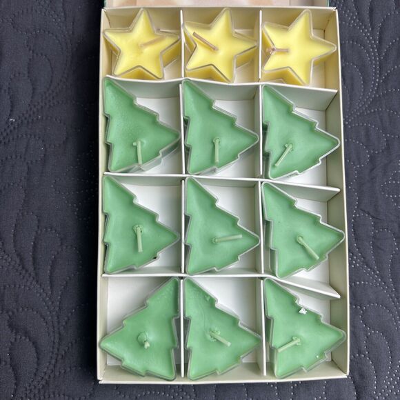 Lot Of 2 NEW Christmas Holiday Decor, Set of Tealights & Holiday Recipe Card Box - Picture 4 of 10